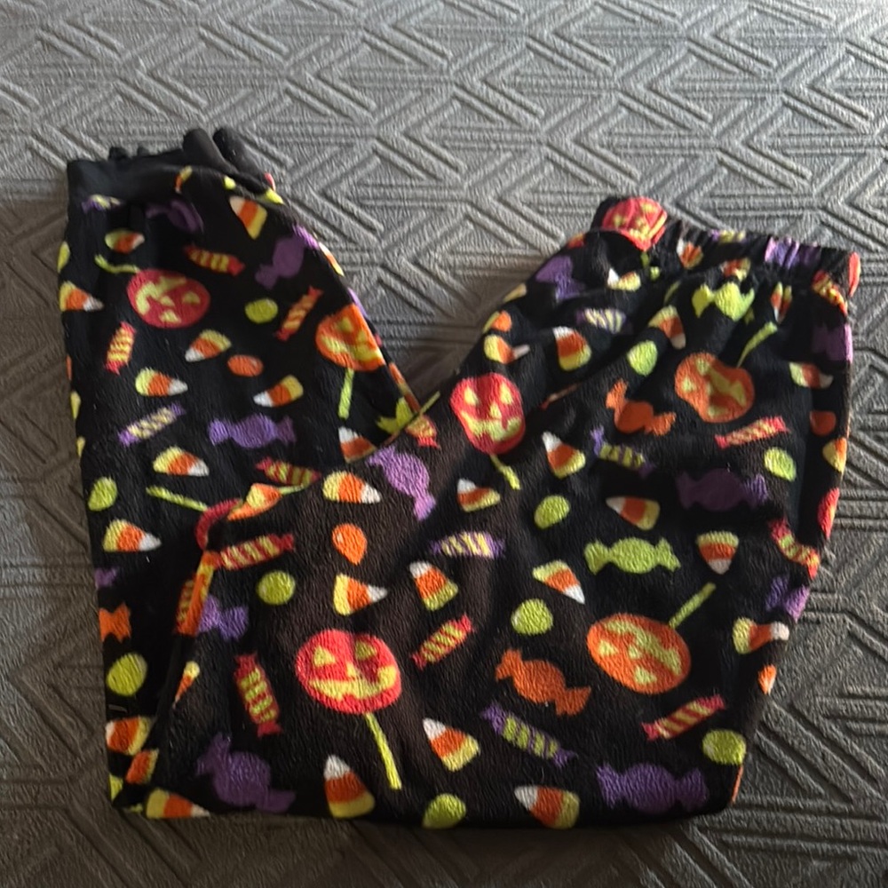 Halloween Candy Print Pajama Pants